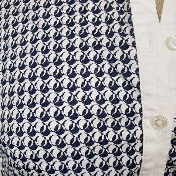 Ann Taylor blue and white shirt dress - Picture 8 of 8